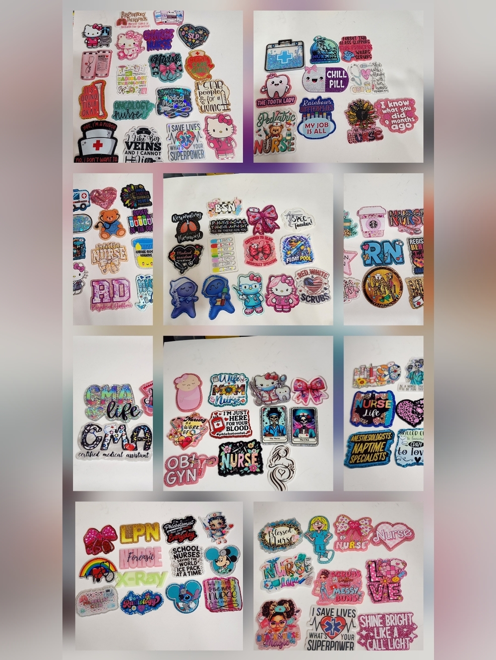 Nurse Flatbacks Lab Labir Delivery NICU Nursing Flats Planar Badge Phlebotemist